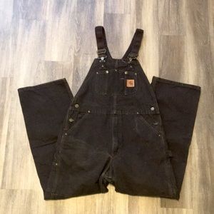 Carhartt Duck Bib Unlined Overalls 34x32